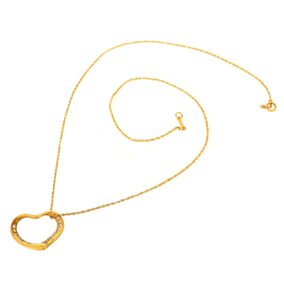 Tiffany & Co Peretti Diamond 18K Necklace
