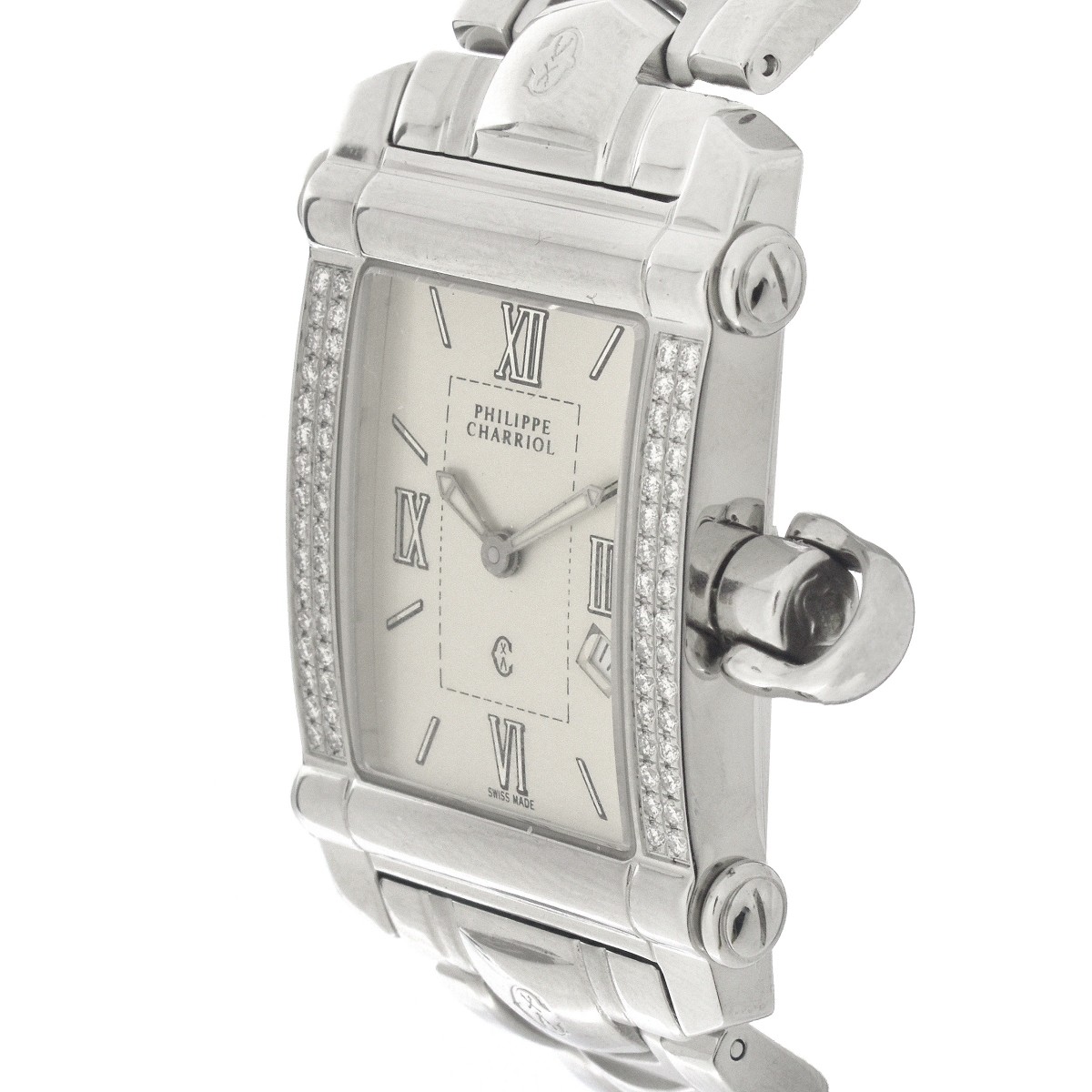 Charriol Diamond and Stainless Steel watch