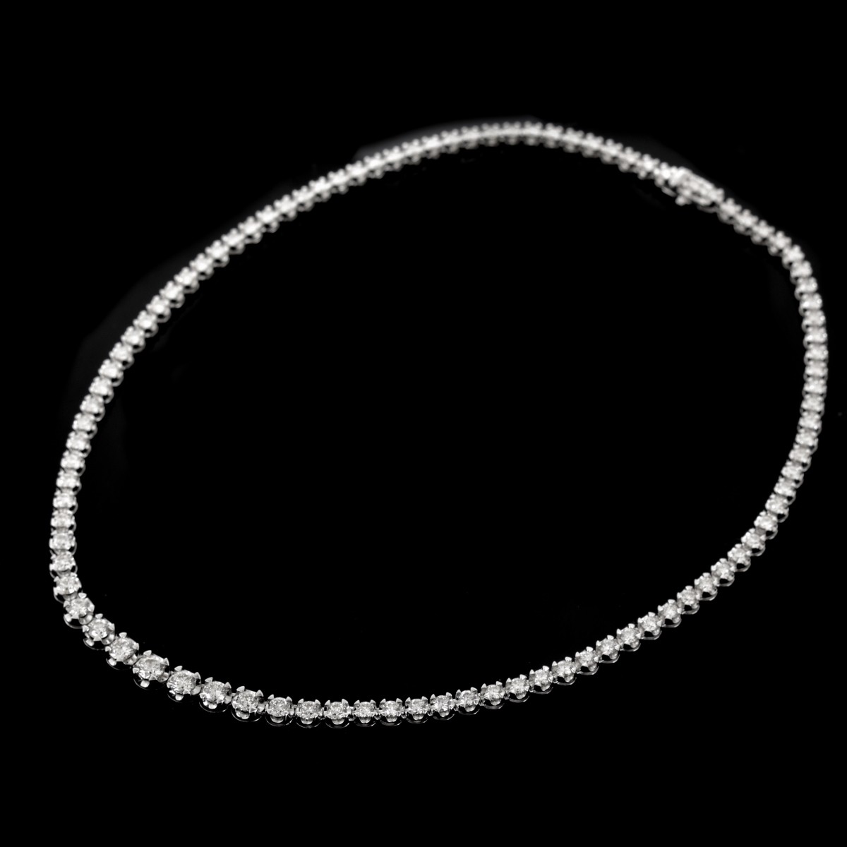 Diamond and 18K Riviera Necklace