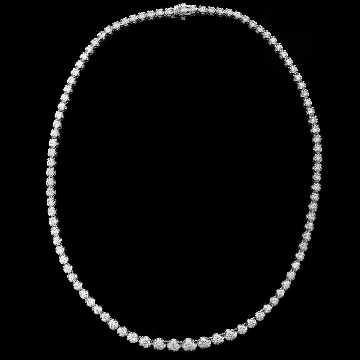 Diamond and 18K Riviera Necklace