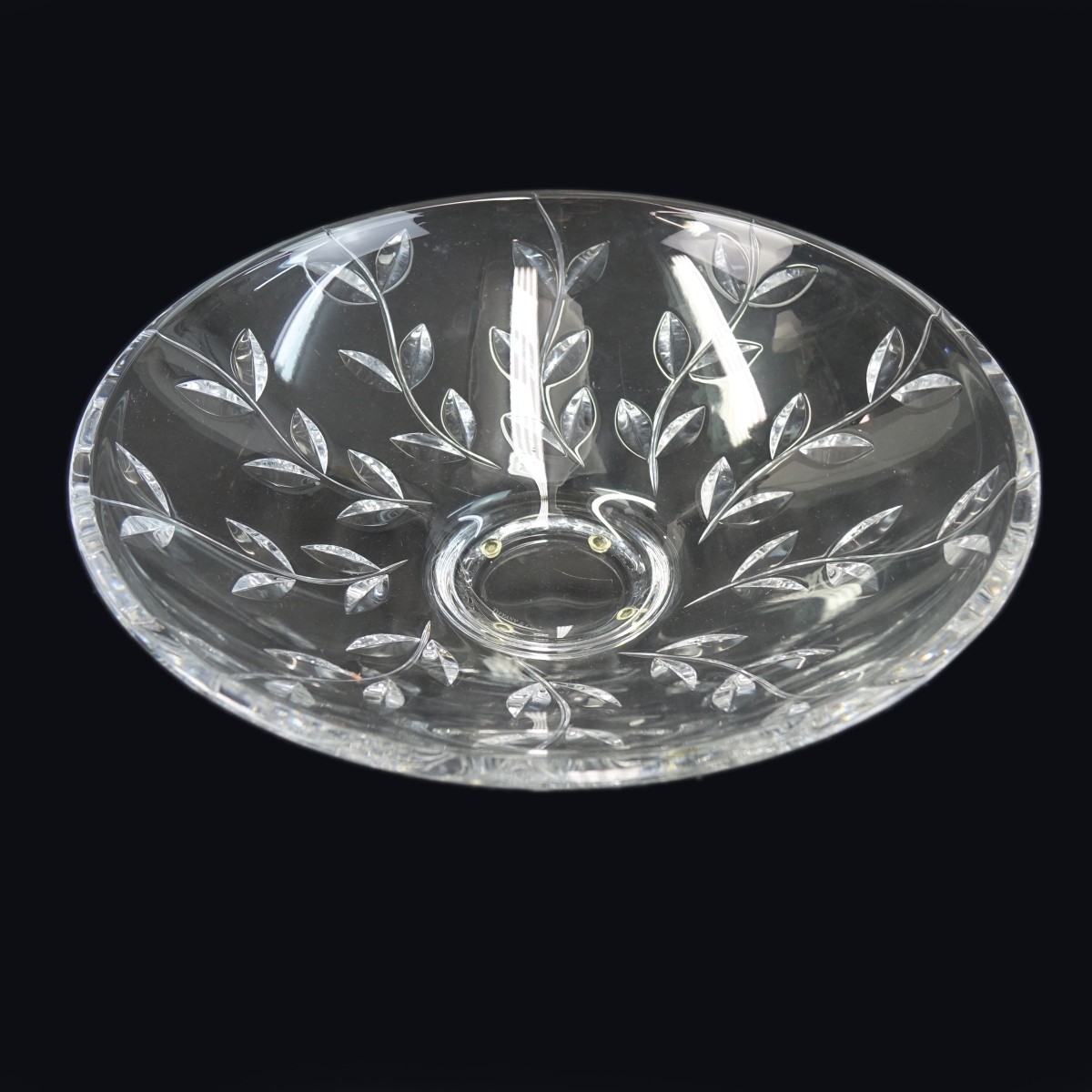 Tiffany & Co. Floral Vine Crystal Bowl