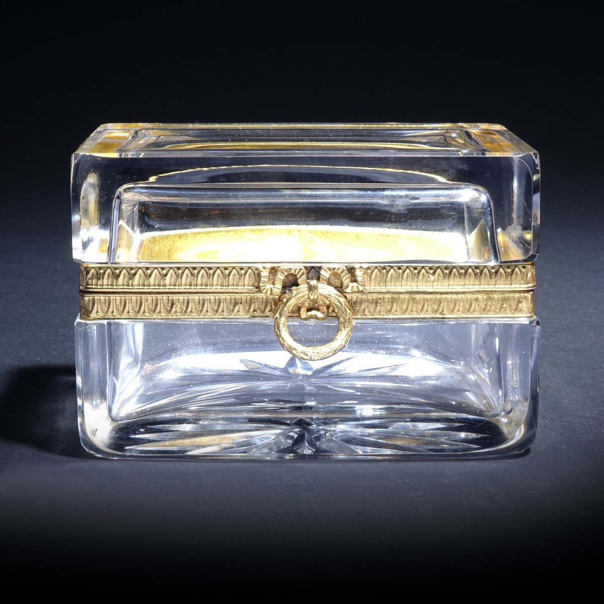 Baccarat Crystal Casket Box