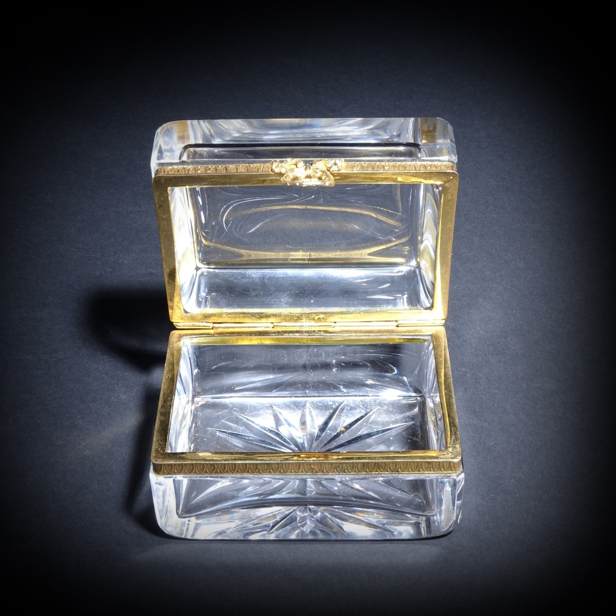 Baccarat Crystal Casket Box
