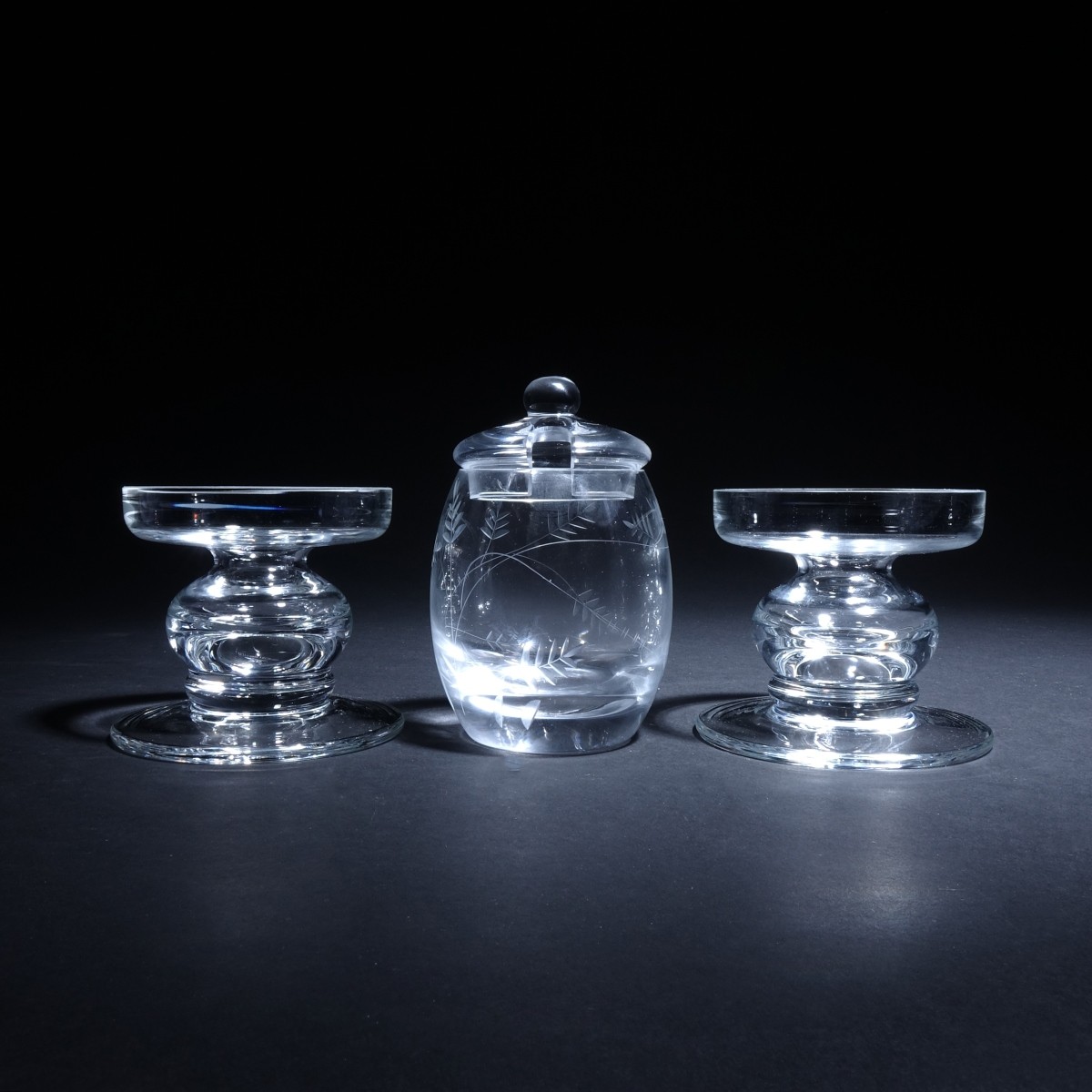 3 pc William Yeoward (20C English) Crystal