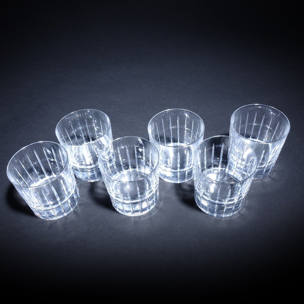 6 Christofle Iriana Double Old Fashion Glasses