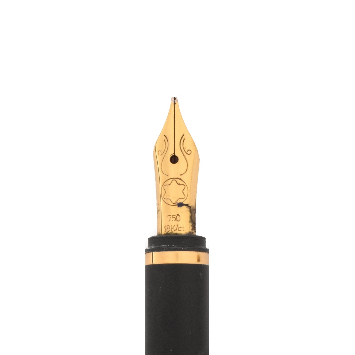 Montblanc Silver Flat Top Fountian Pen