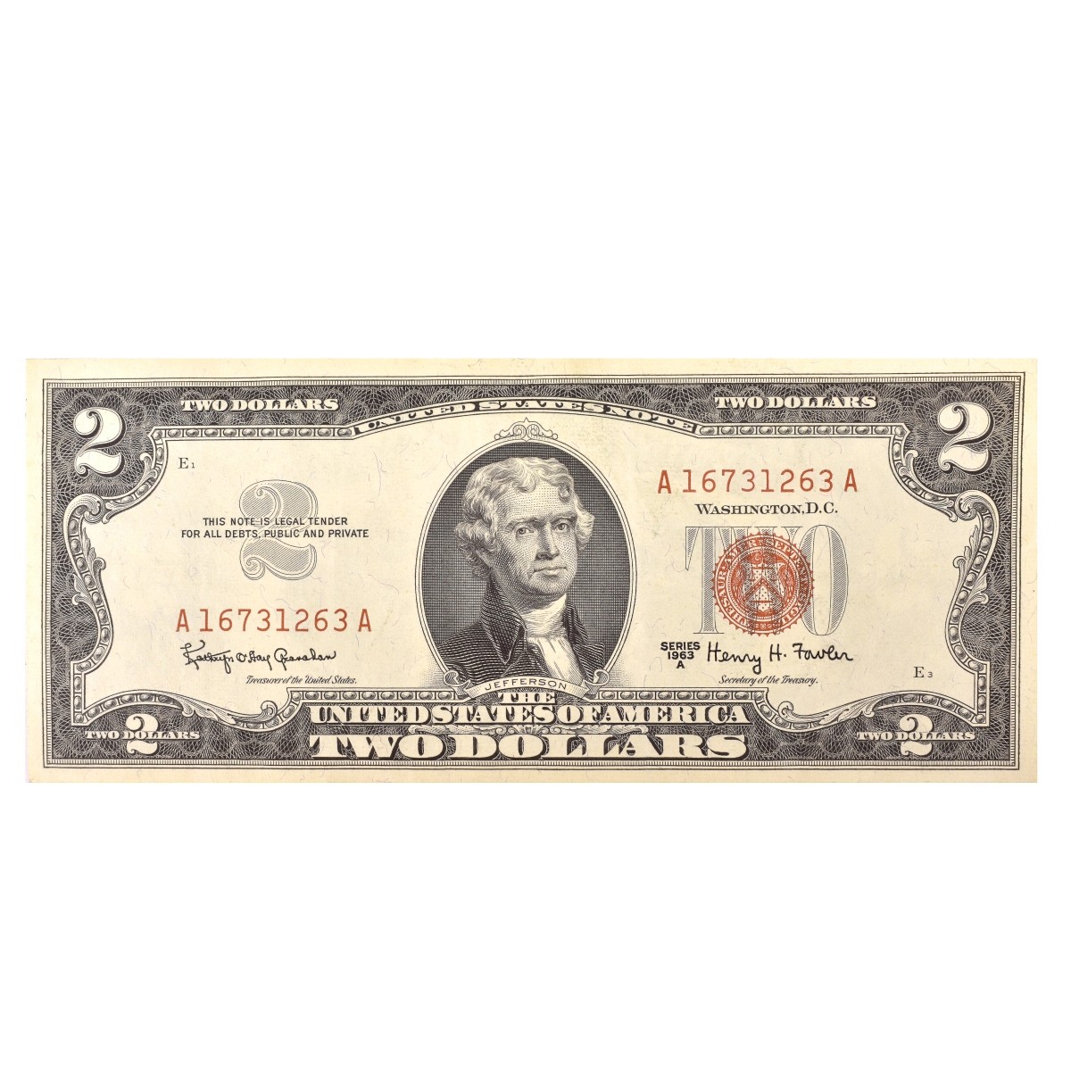 (36) US $2.00 Silver Certificates