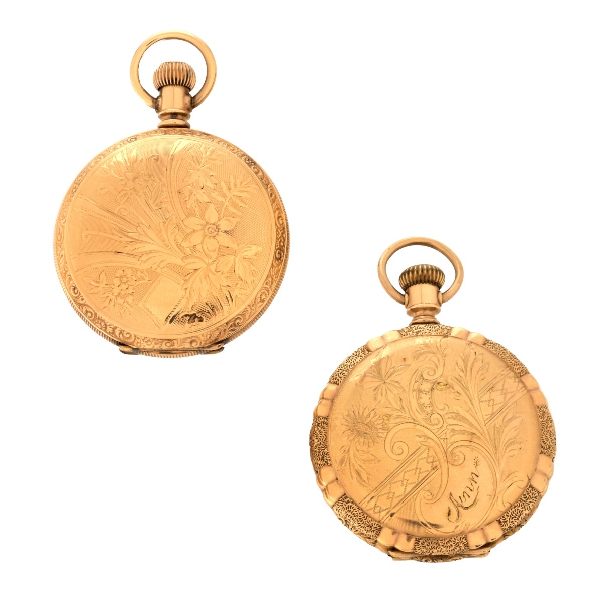 Antique Gold Filled Pocket Watches