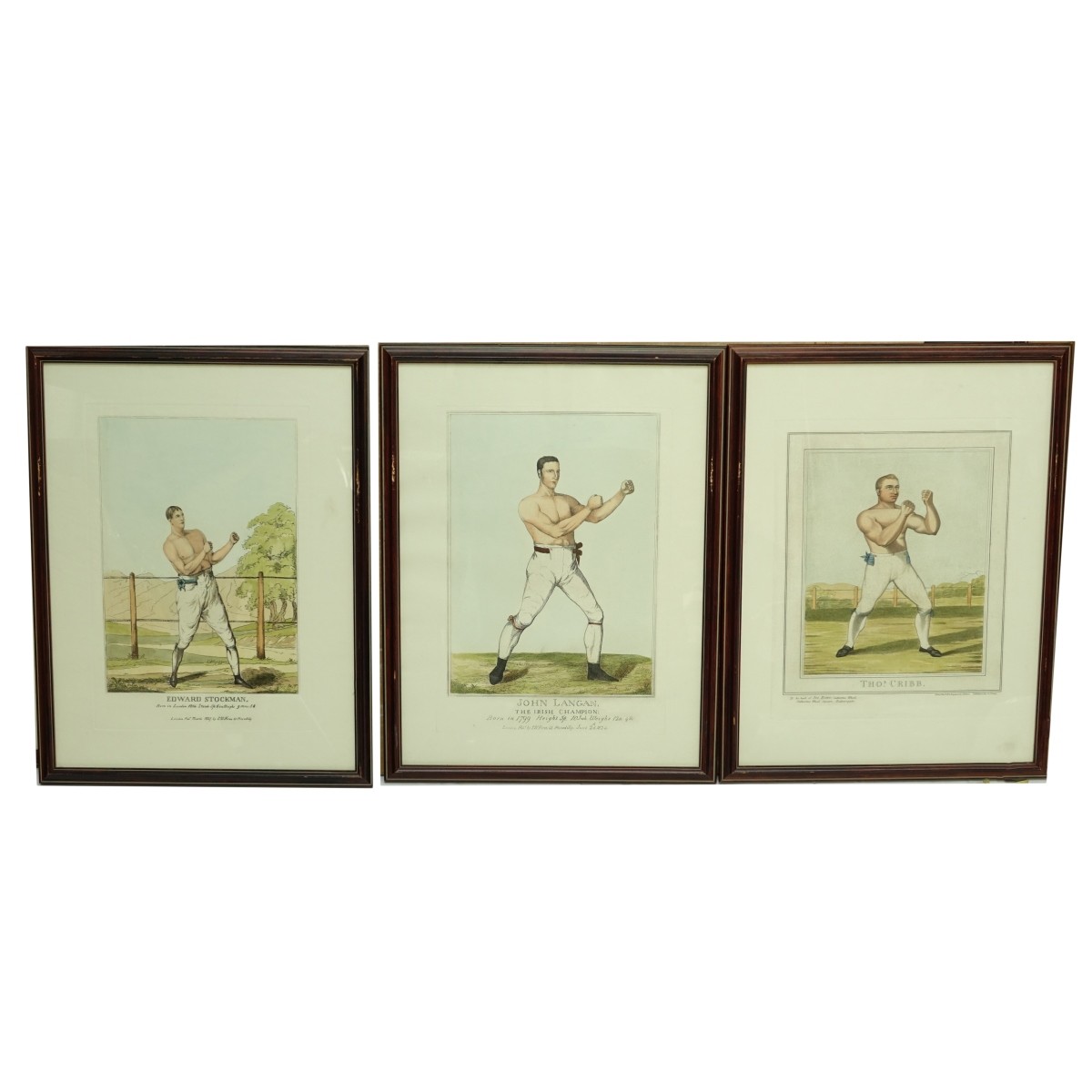 3 Boxing Sporting Engravings