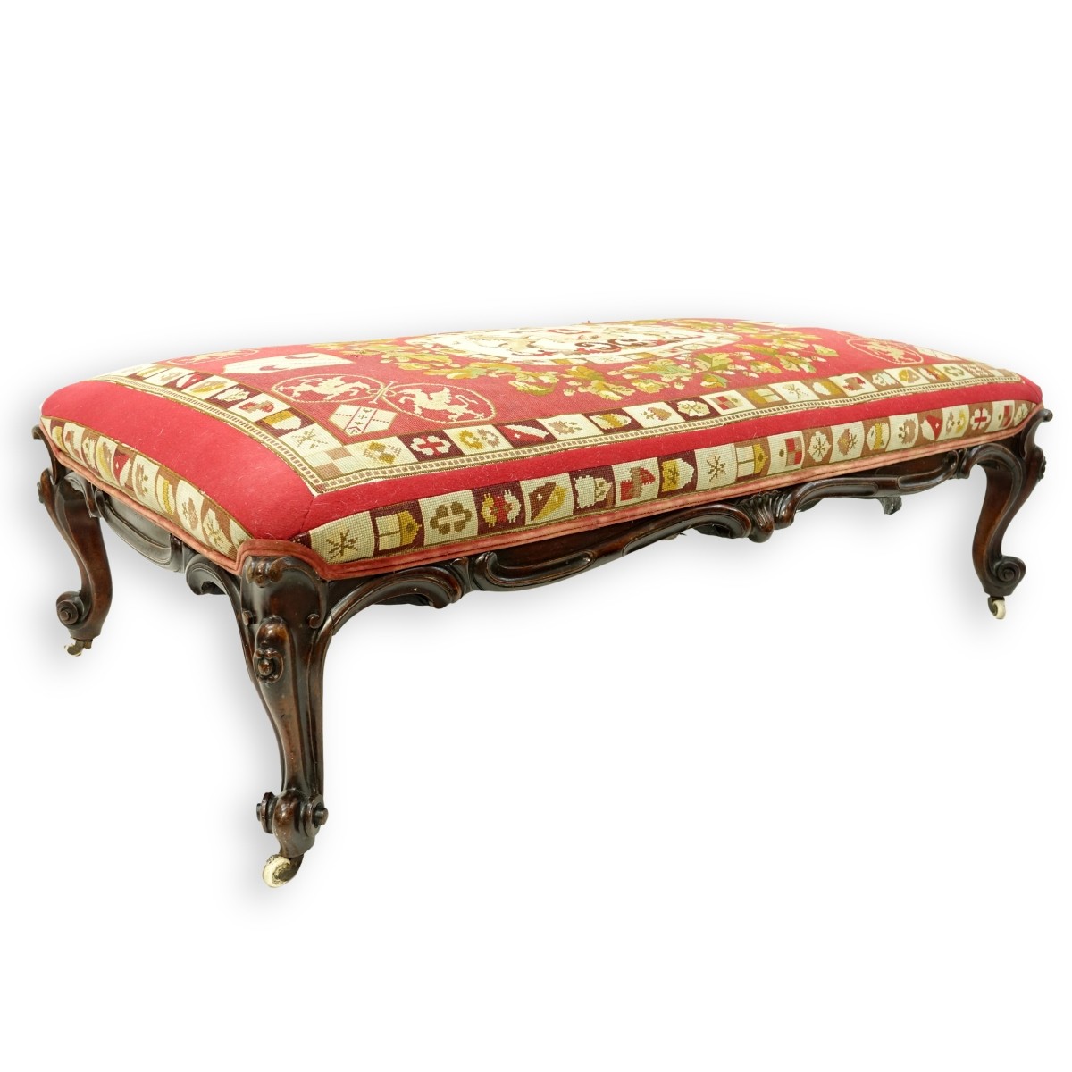 Victorian Needlepoint Bench