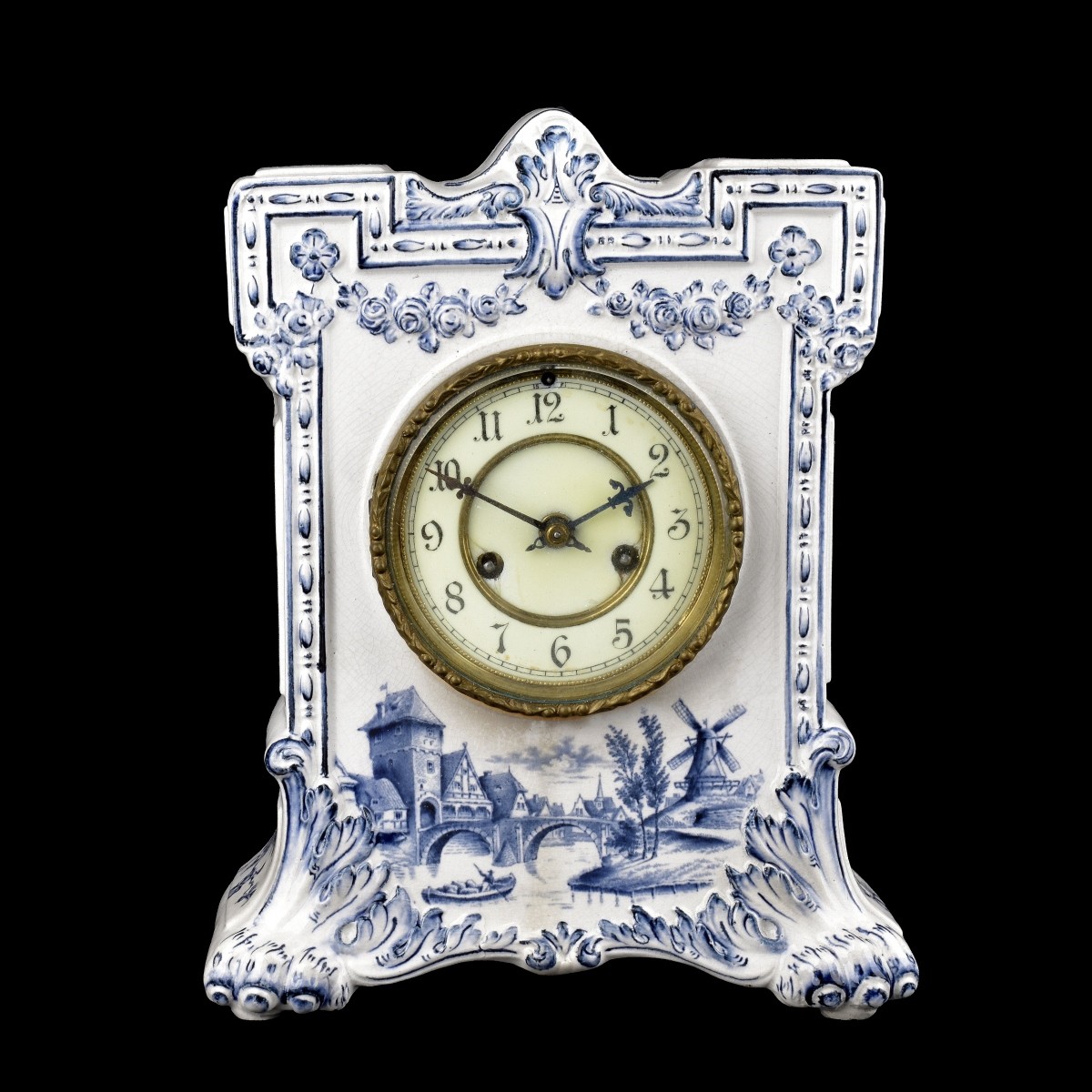 Waterbury Clock Co. Porcelain Clock