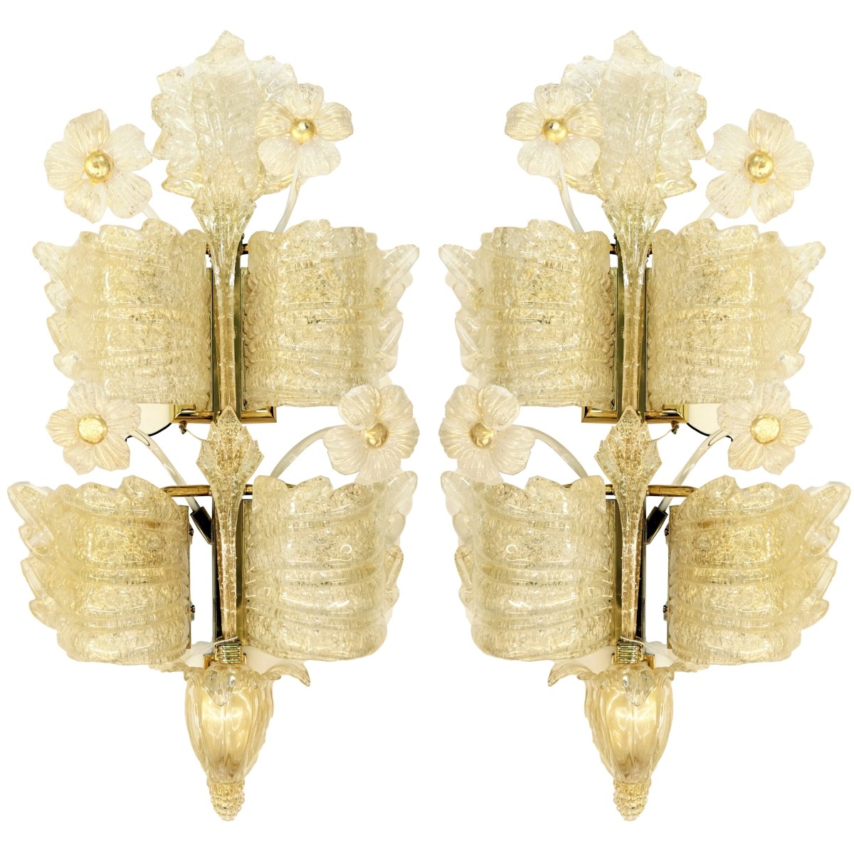 Pair of Murano Sconces