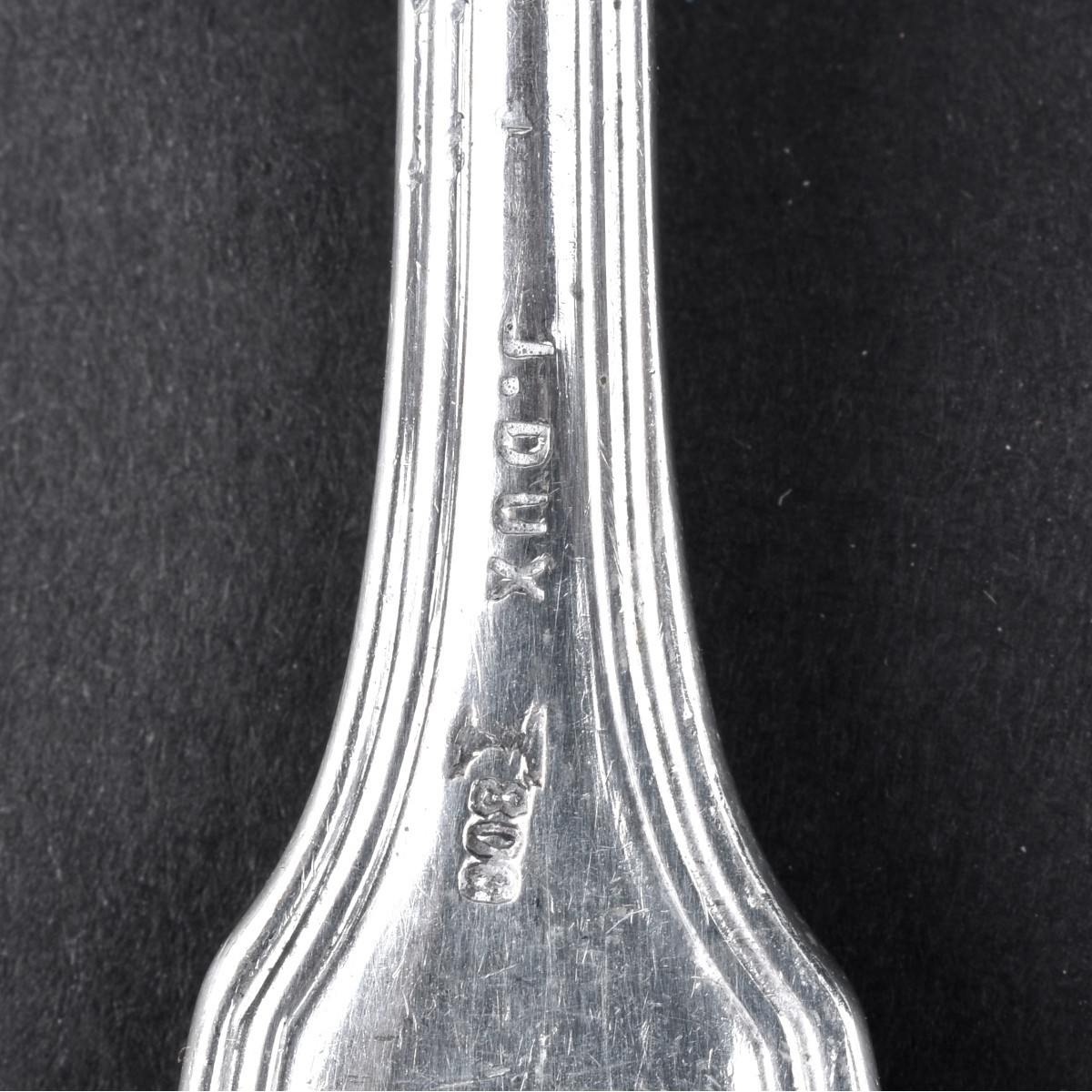 Antique J. Dux 800 Silver Chased Fish Set