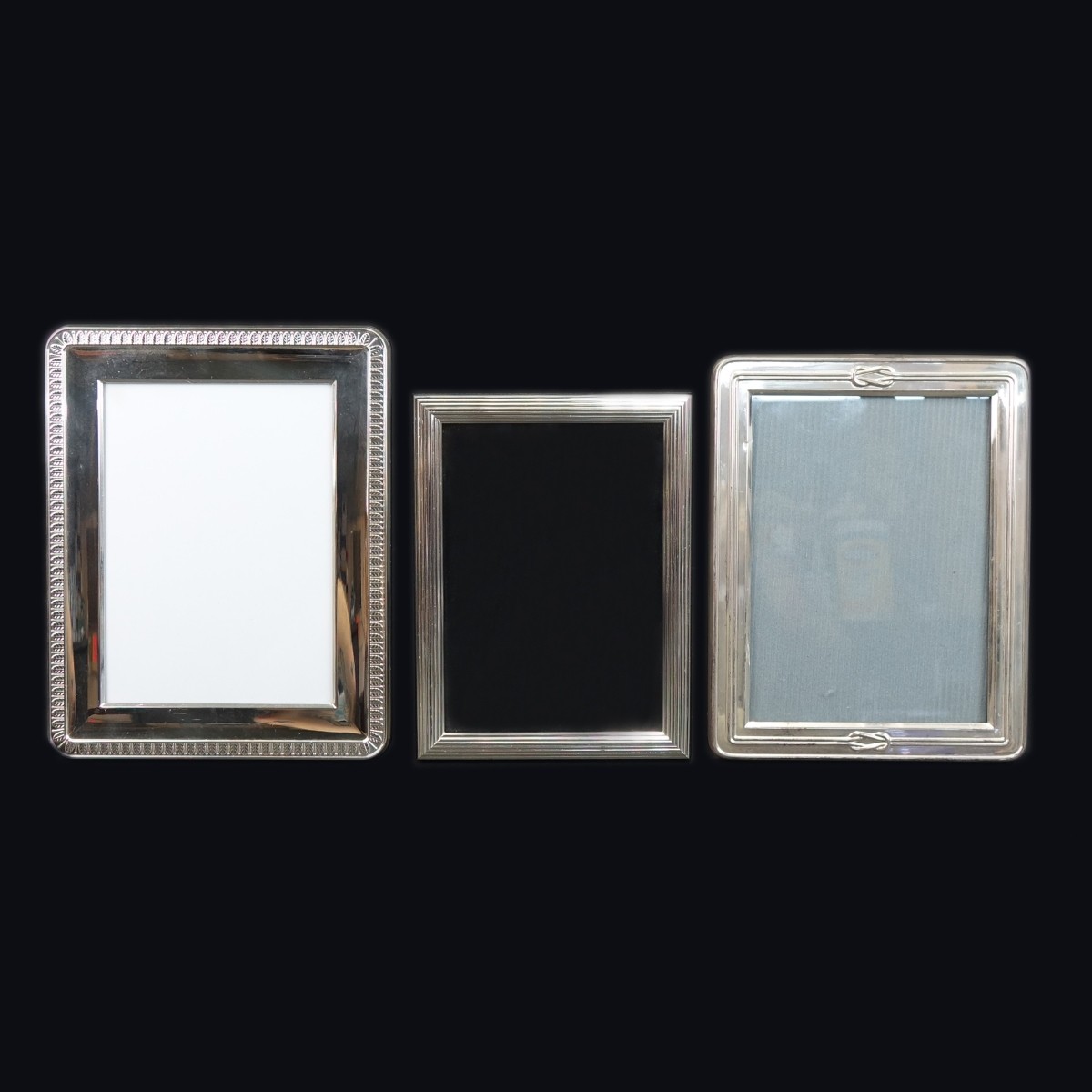 3 Christofle Silver Picture Frames