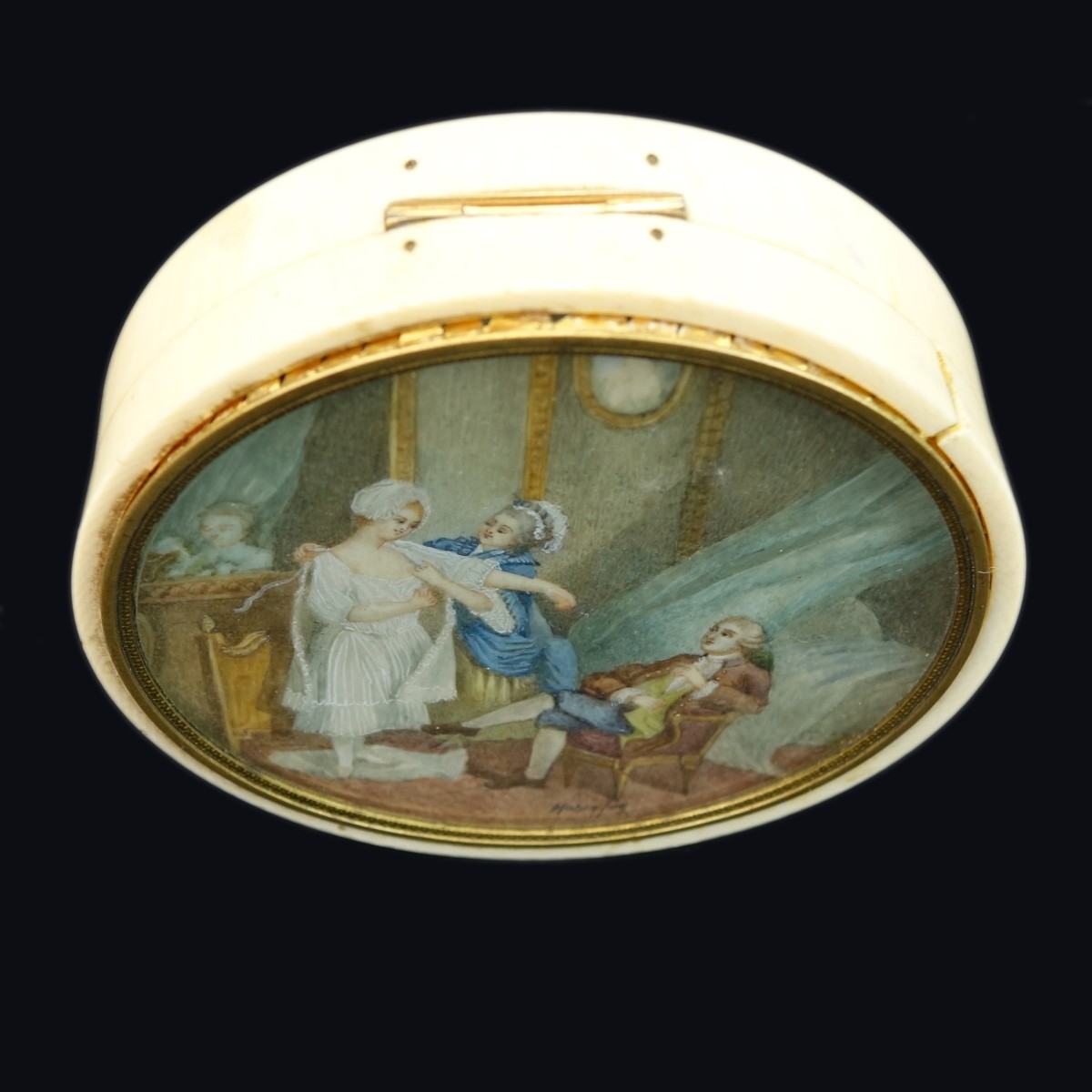 19th Century French Ivory Box