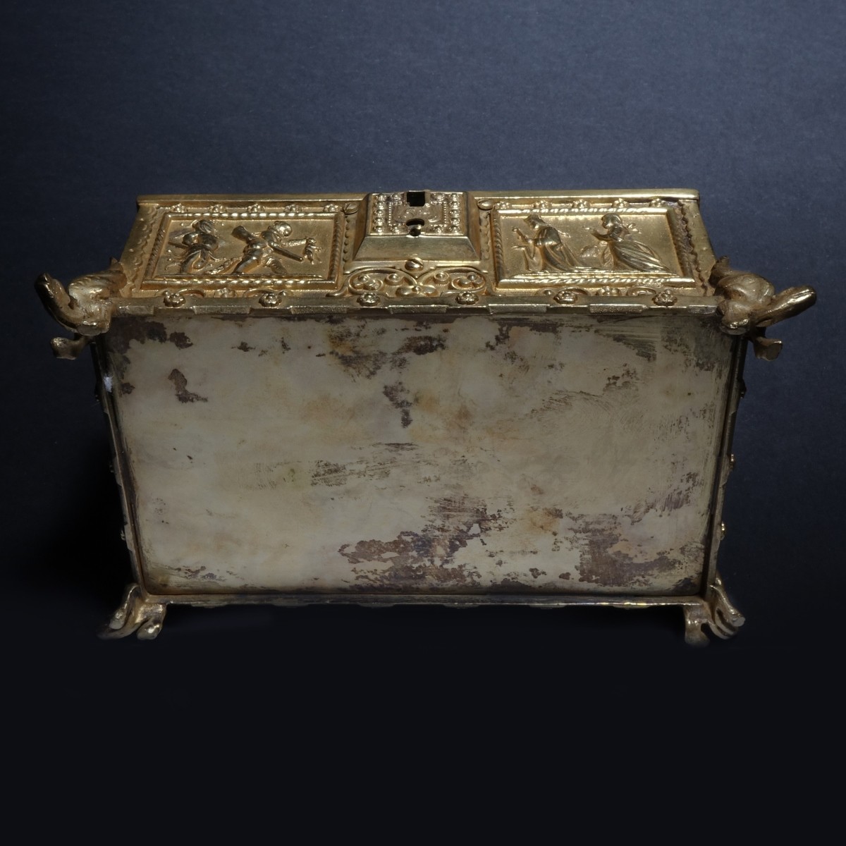 Antique Style Cast Bronze Box