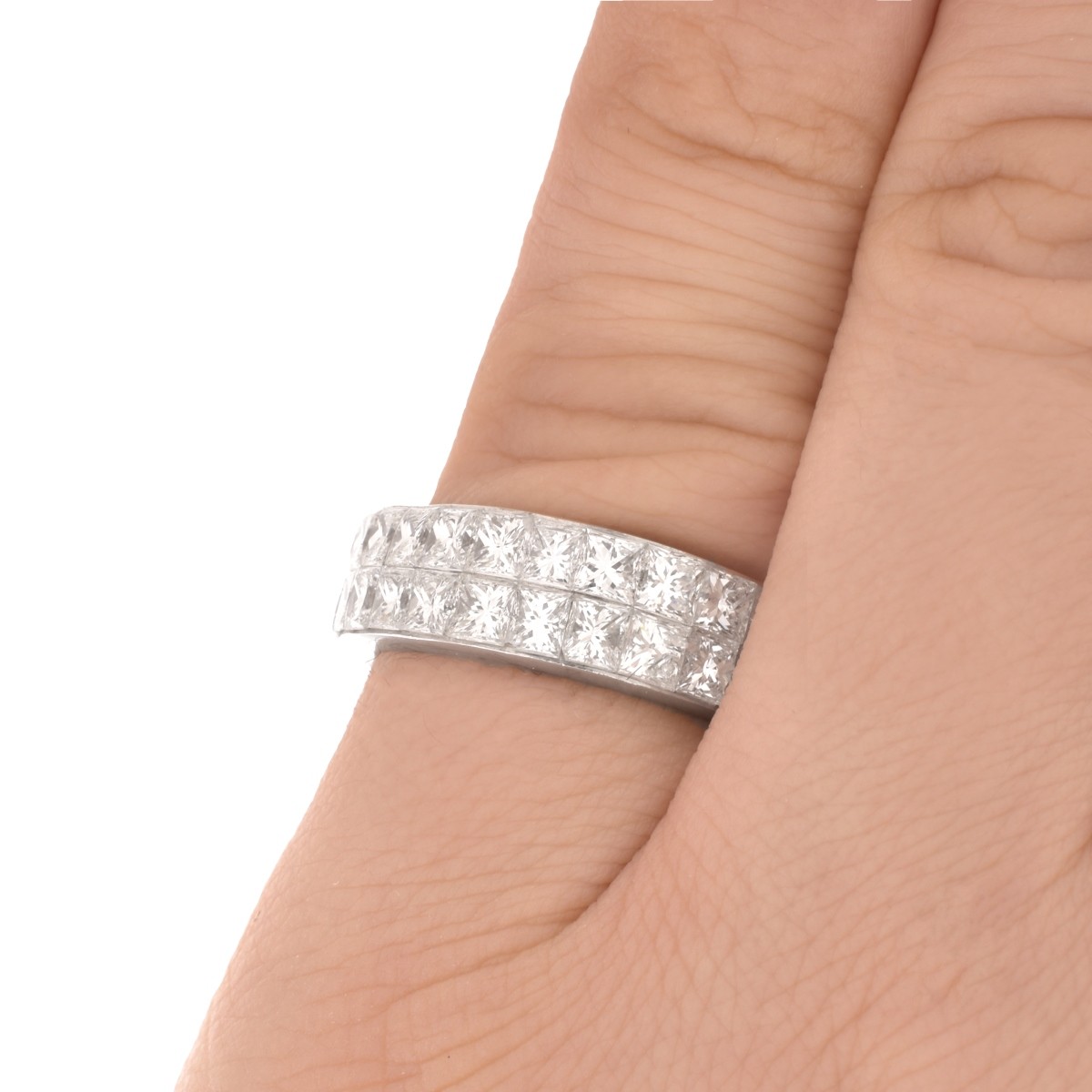 Diamond and Platinum Eternity Band