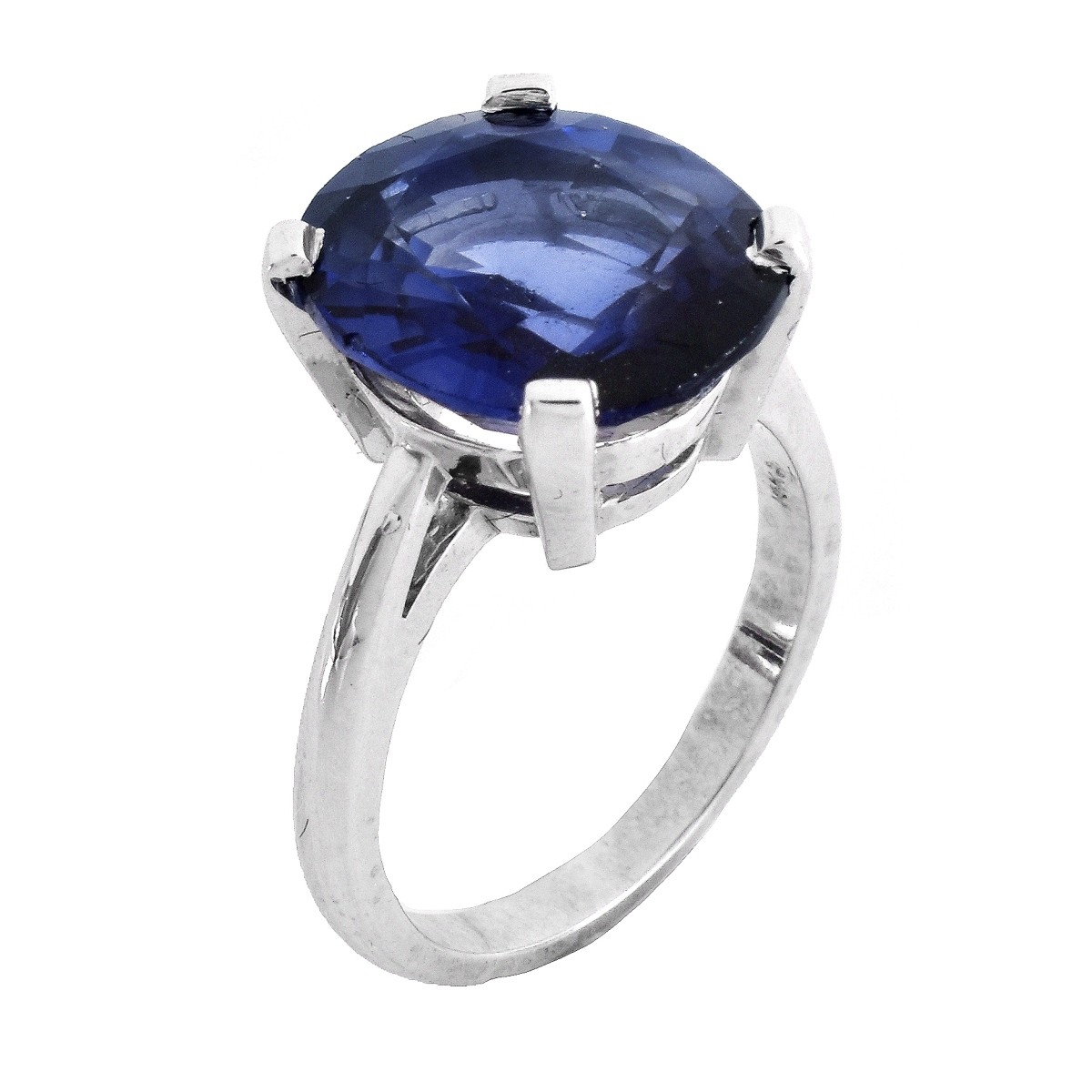 ASGL Sapphire and 14K Gold Ring