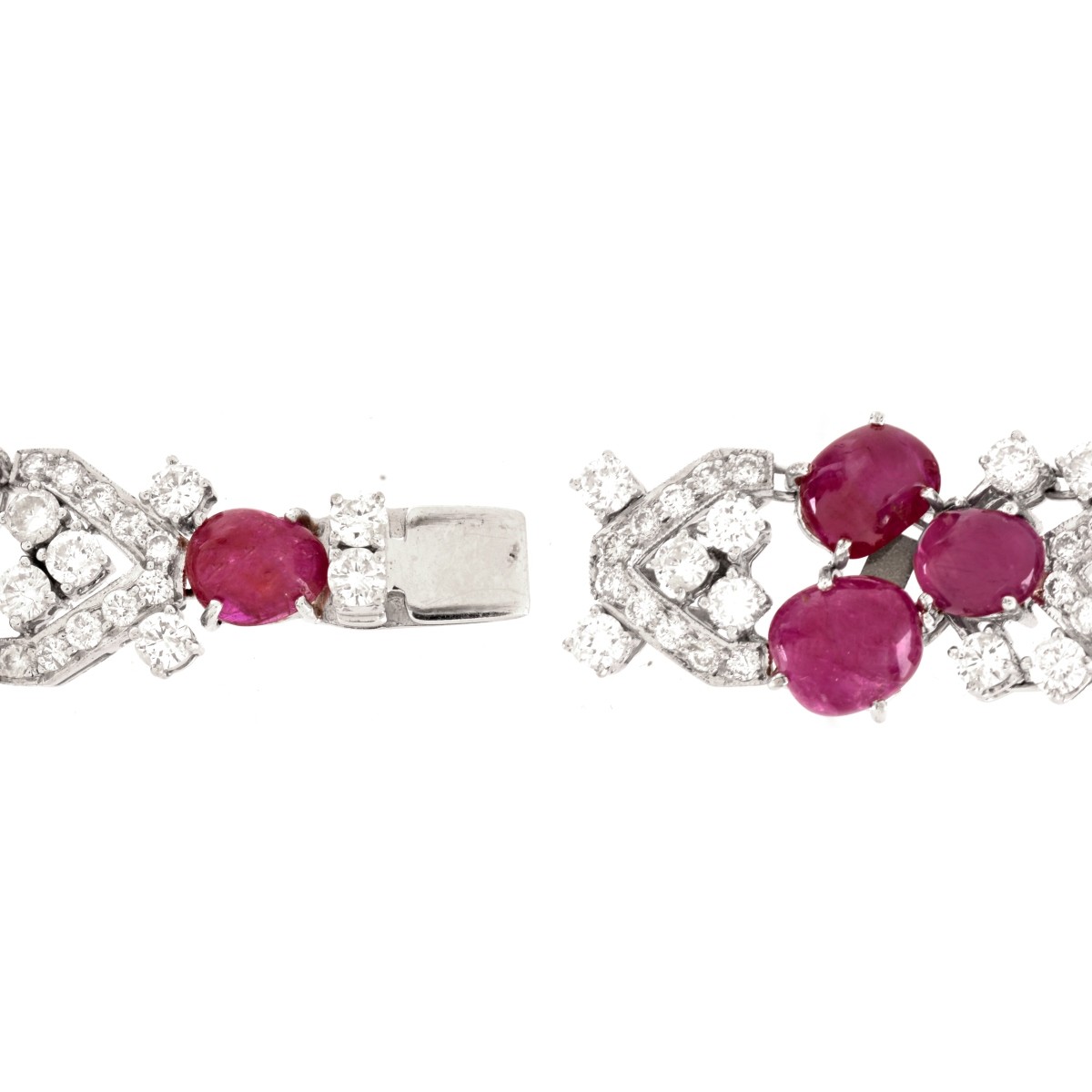 Burma Ruby, Diamond and 18K Bracelet