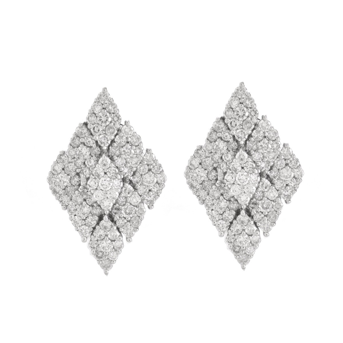 Diamond and 18K Earrings