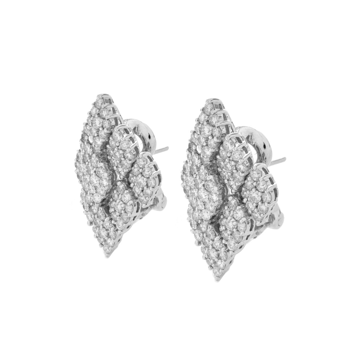 Diamond and 18K Earrings