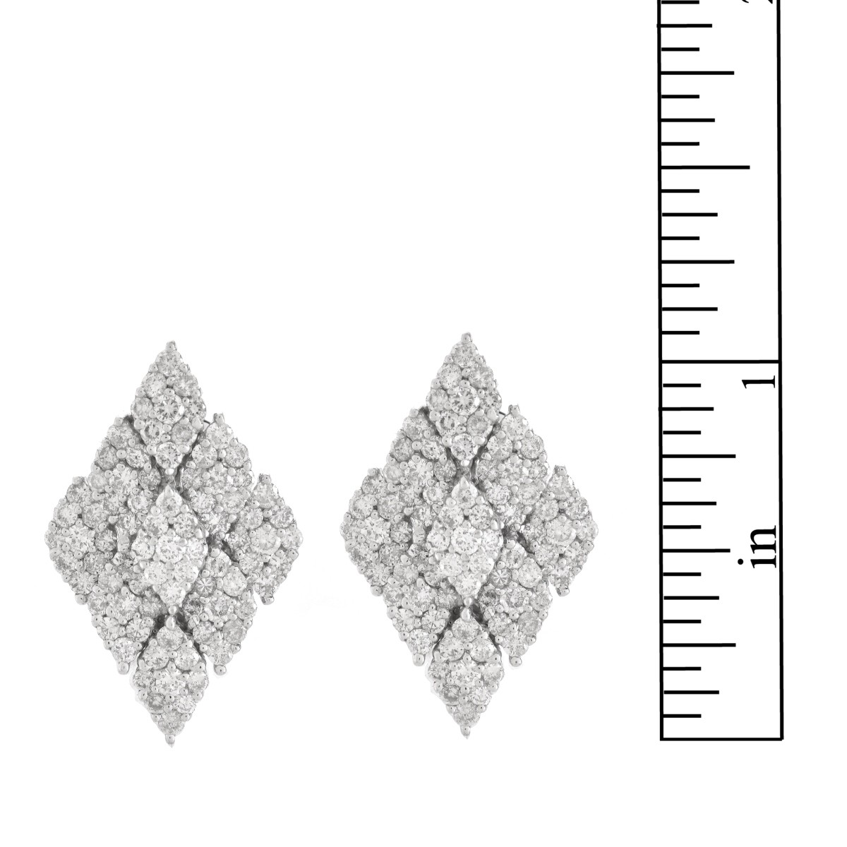 Diamond and 18K Earrings