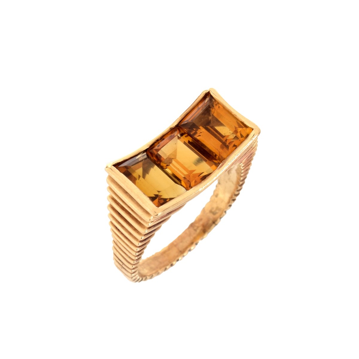 Citrine and 14K Ring