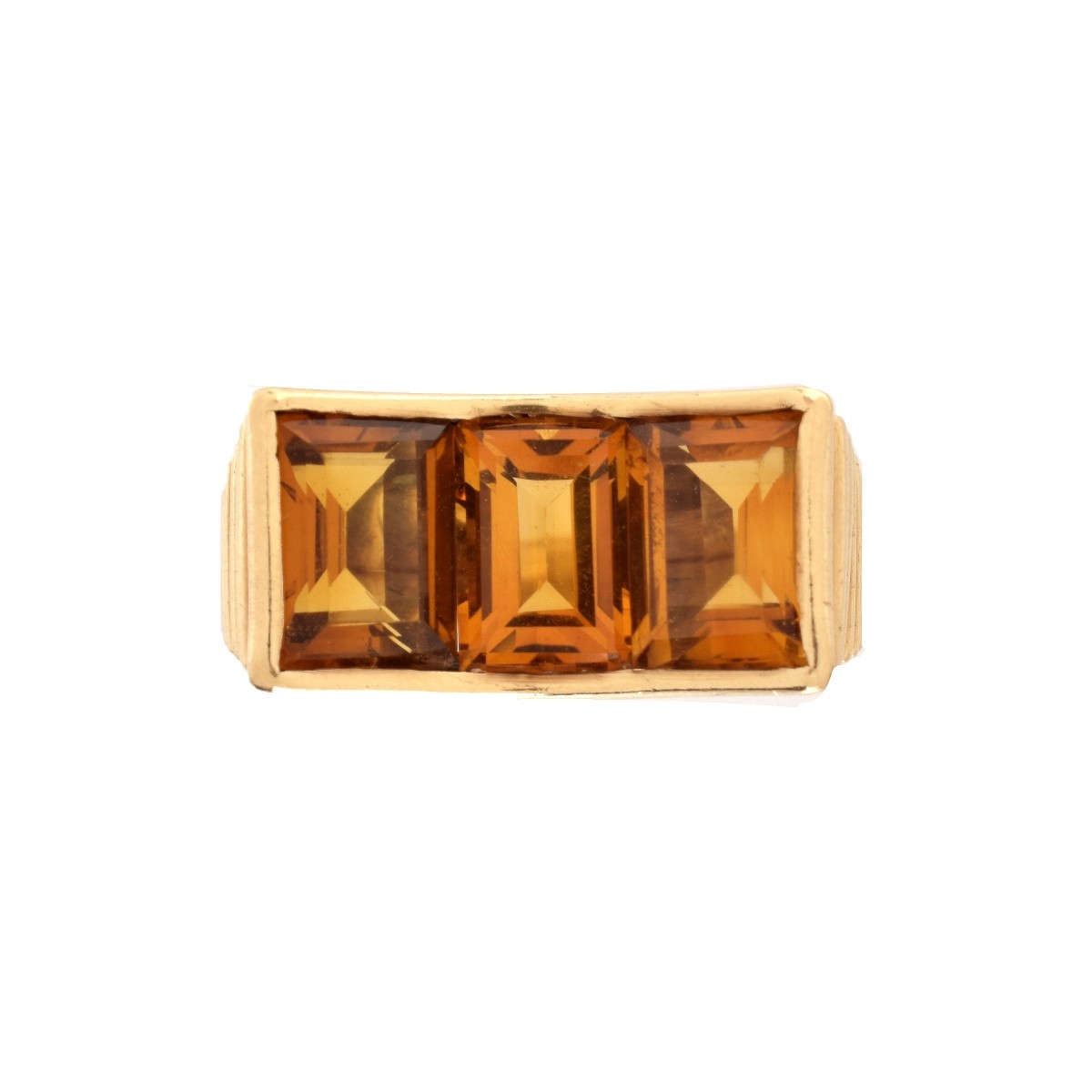 Citrine and 14K Ring