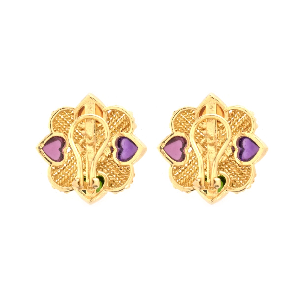 Gemstone and 14K Earrings