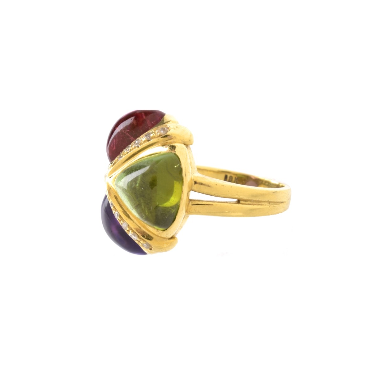 Gemstone and 18K Ring