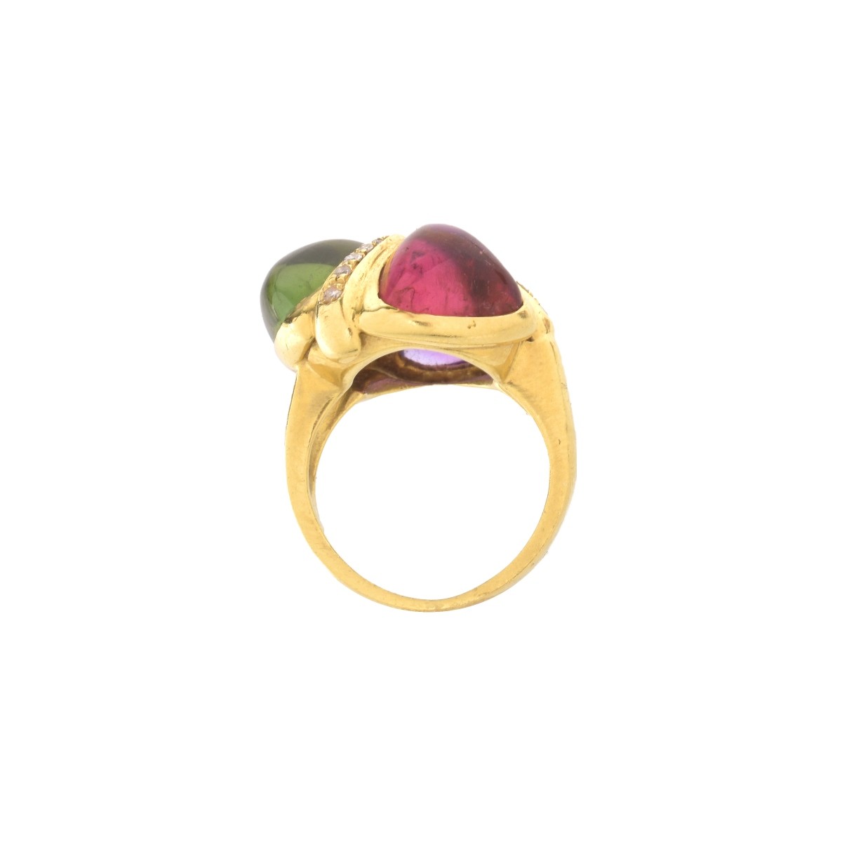 Gemstone and 18K Ring