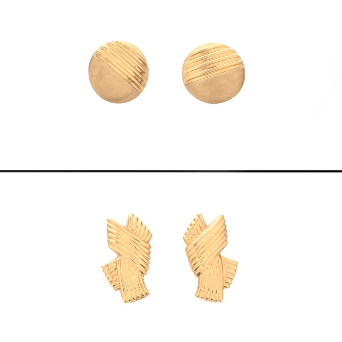 Two Pair 14K Earrings