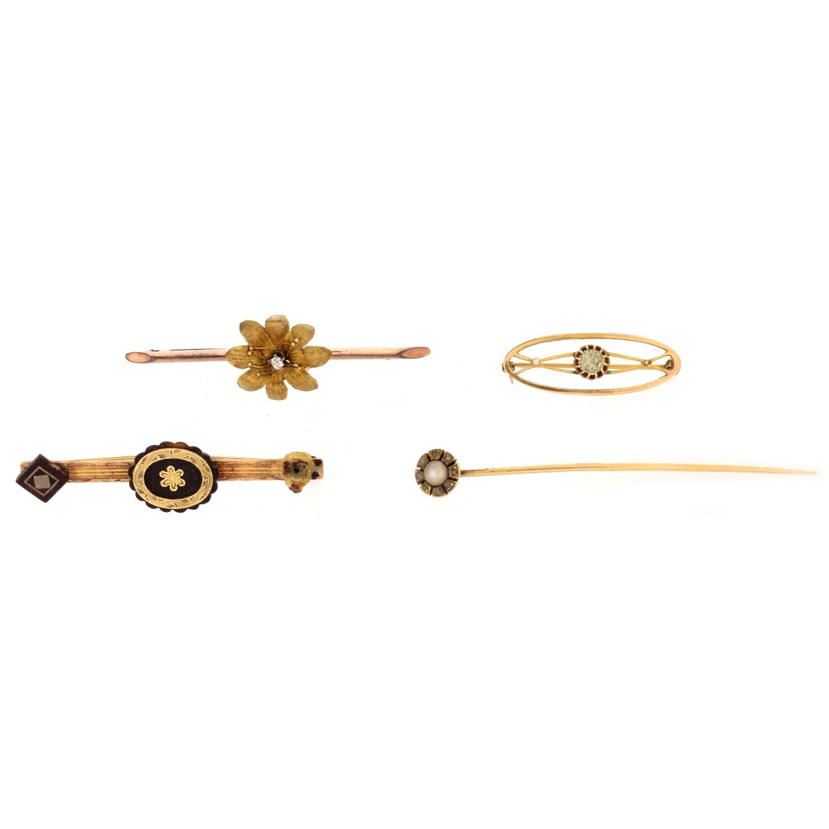 Four Antique Pins