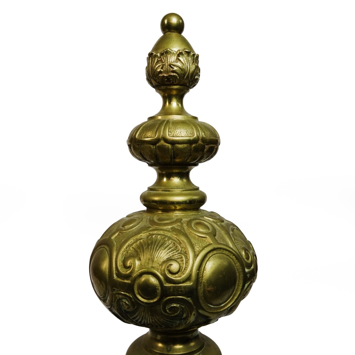 Pr Large Griffin Fireplace Andirons