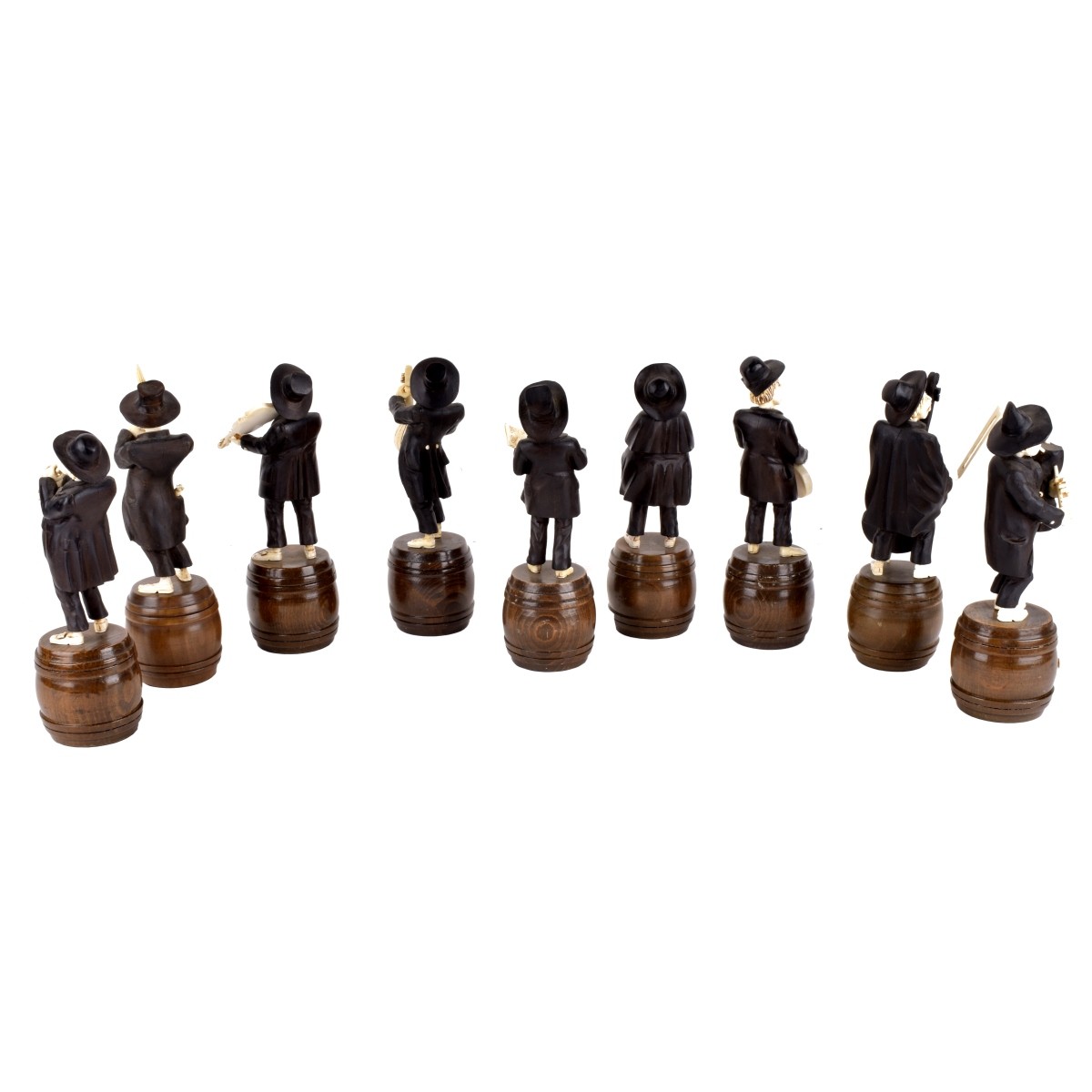 19C 9 Black Forest Ivory Accent Musicians