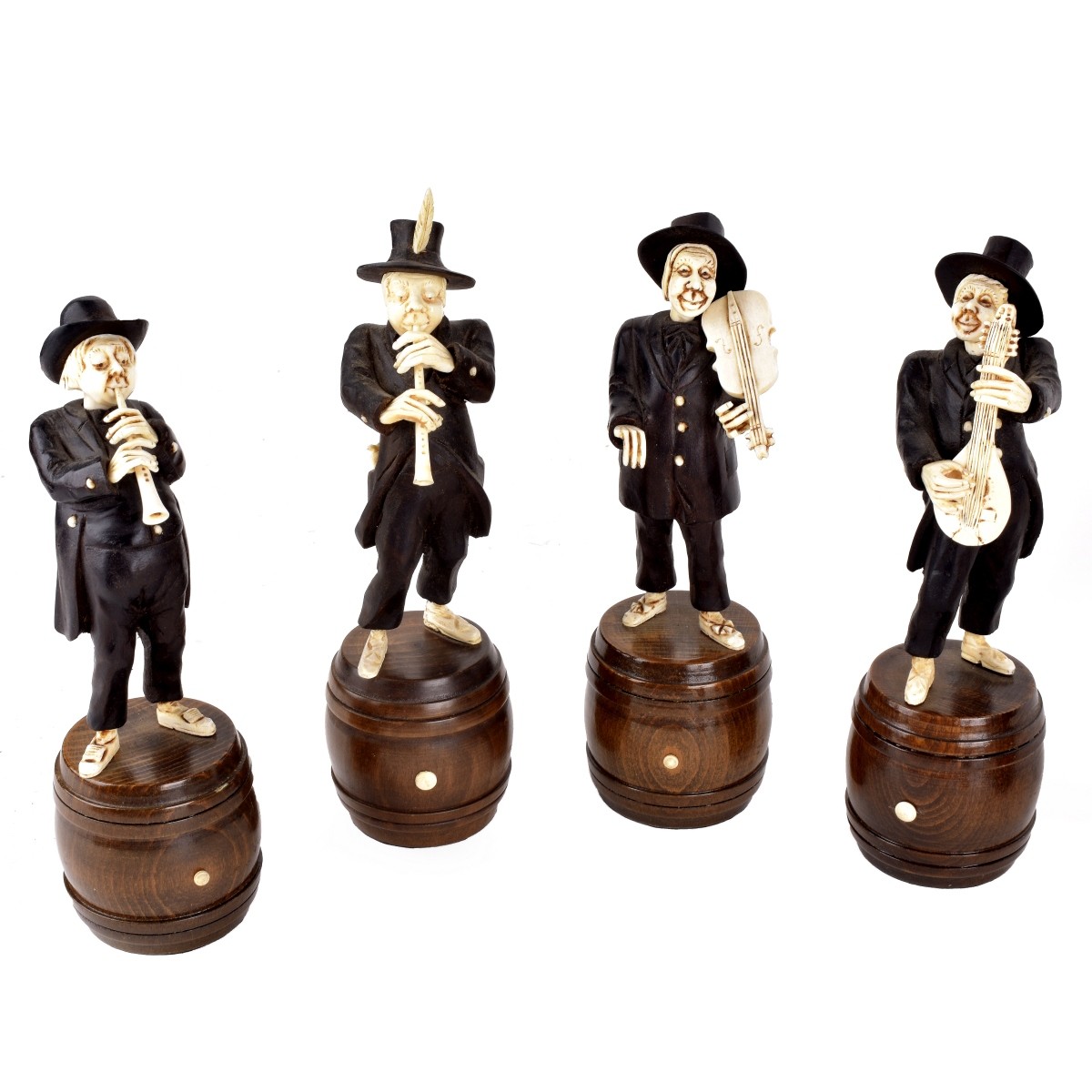 19C 9 Black Forest Ivory Accent Musicians