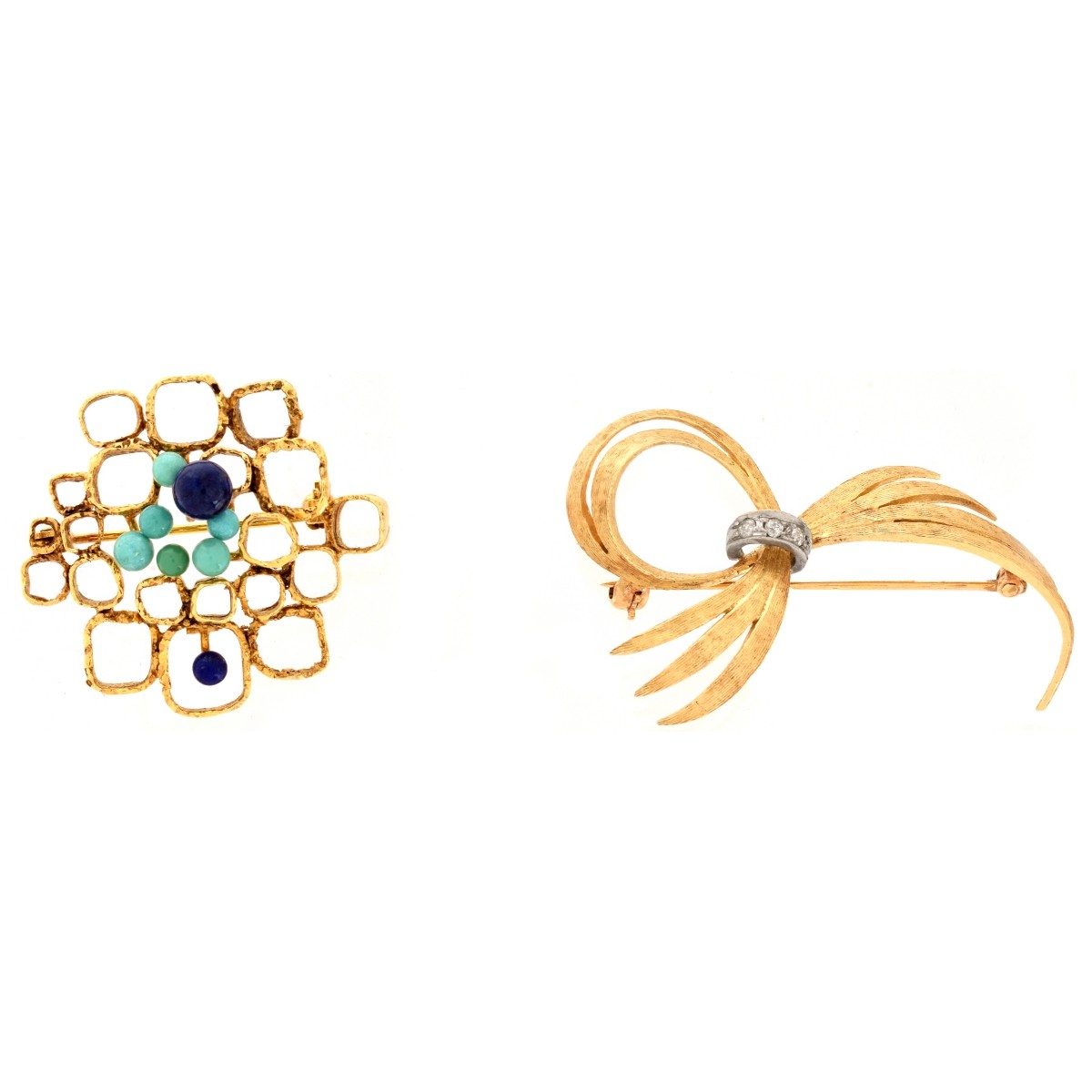 Two 14K Pins