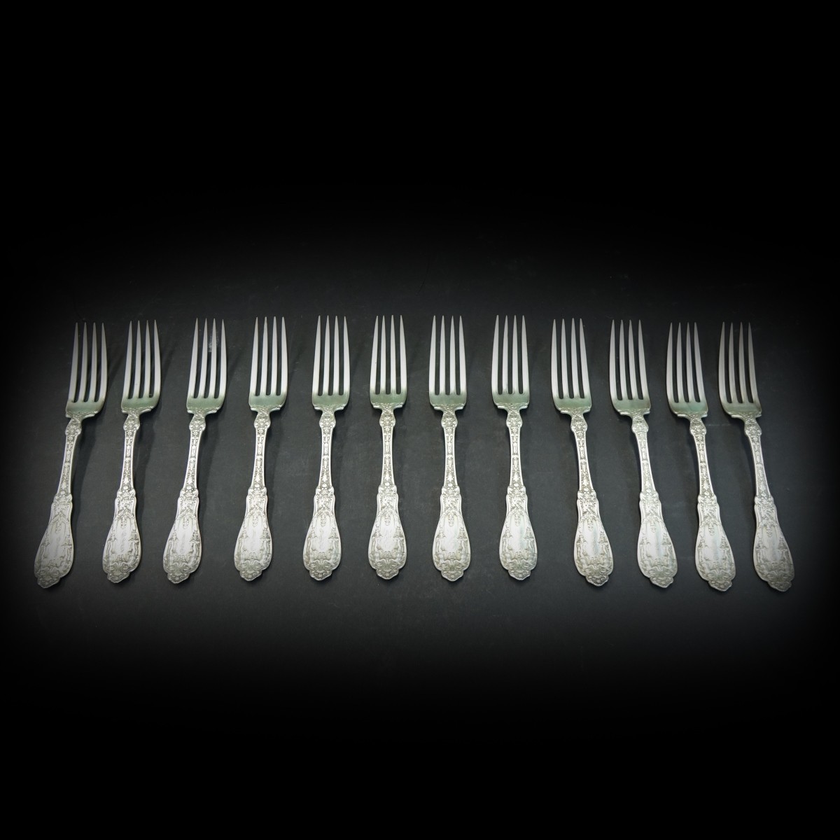 12 Gorham Sterling Silver Forks "Paris"