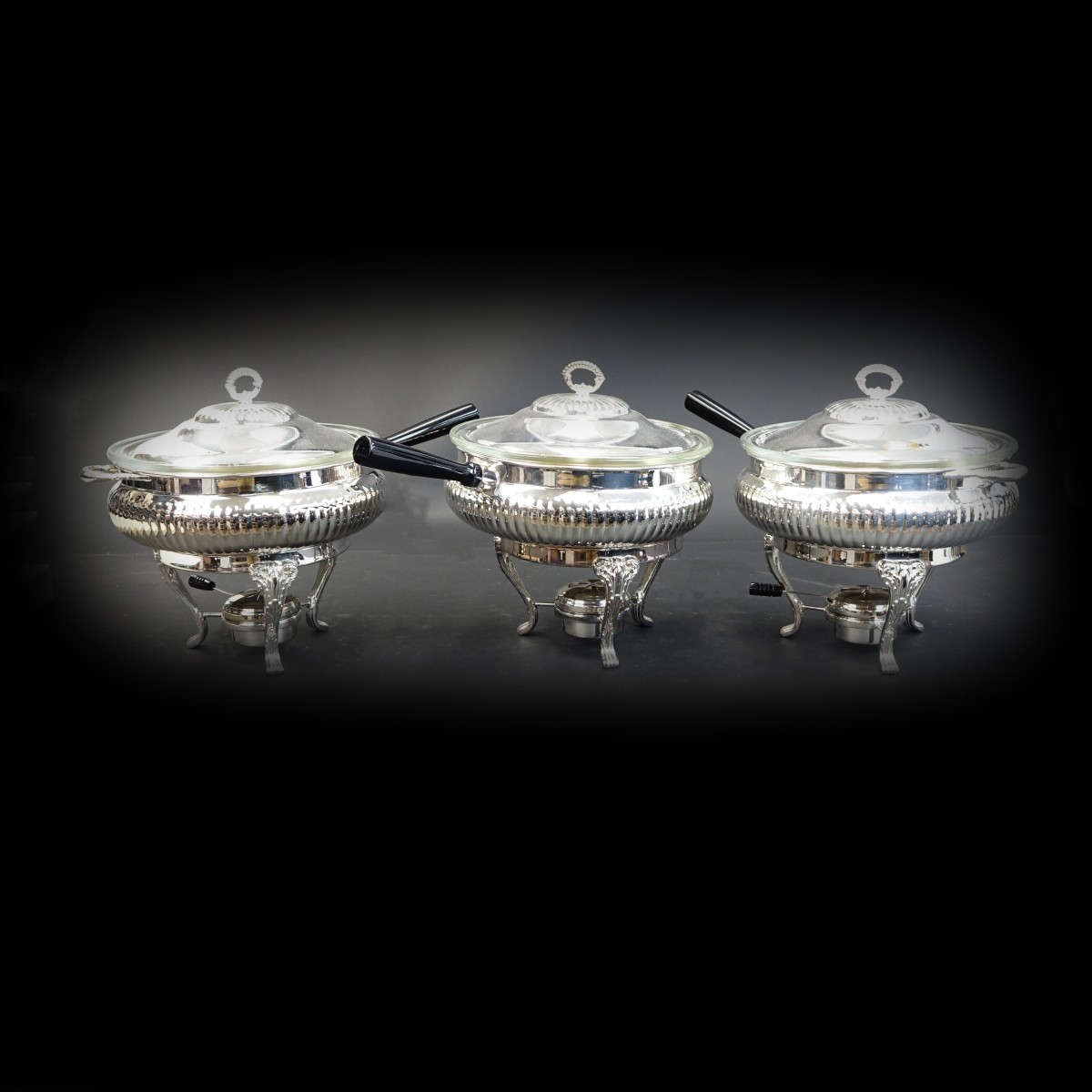 3 Reed & Barton Chafing Dishes