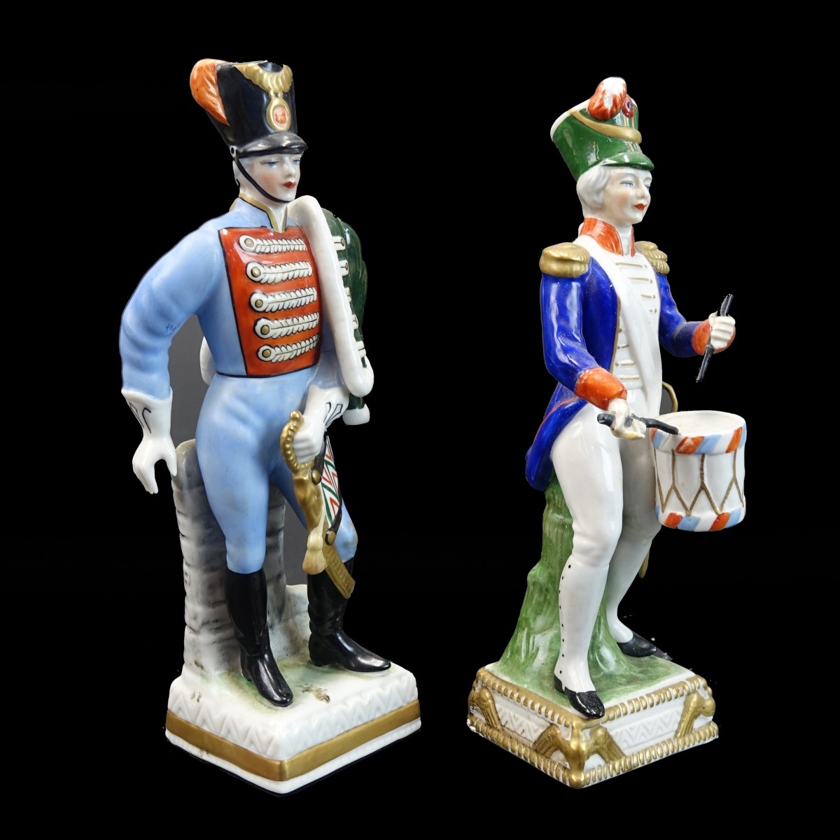 Two (2) Capodimonte Porcelain Figurines