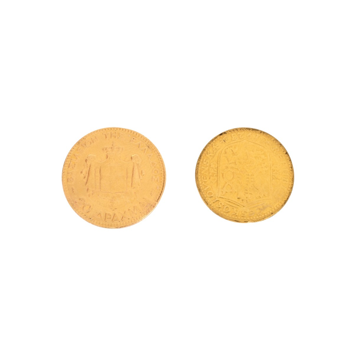 Two (2) Foreign Gold Coins