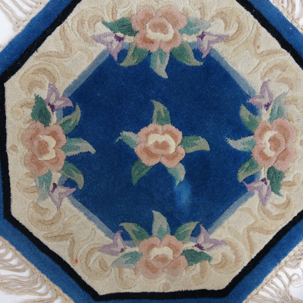 Chinese Octagon Wool Area Rug