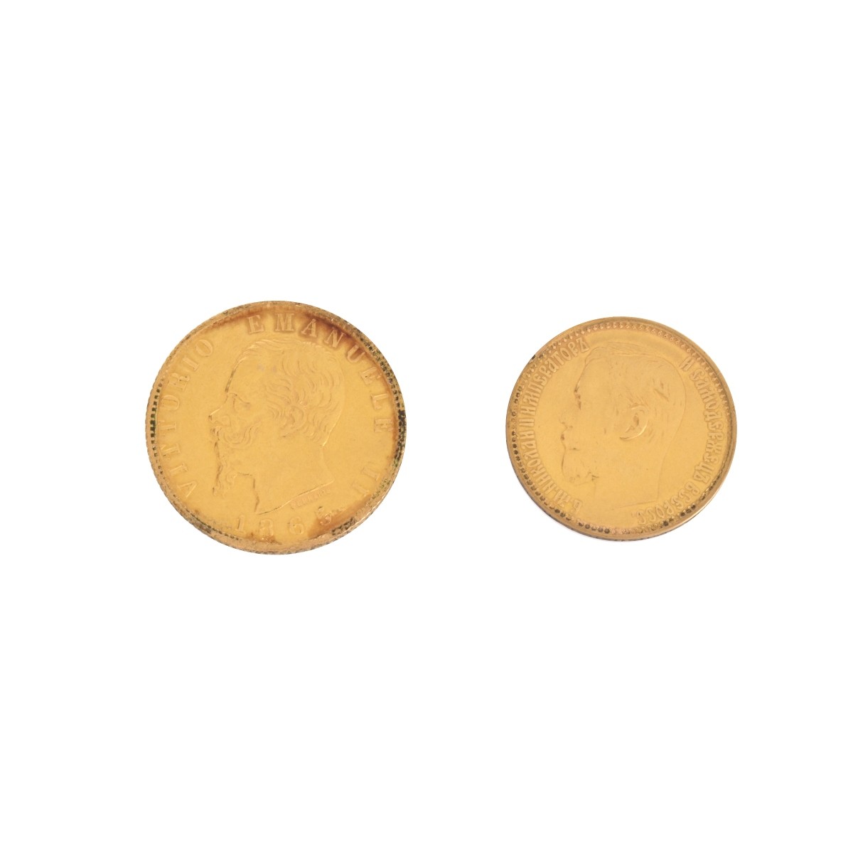 Two (2) Foreign Gold Coins