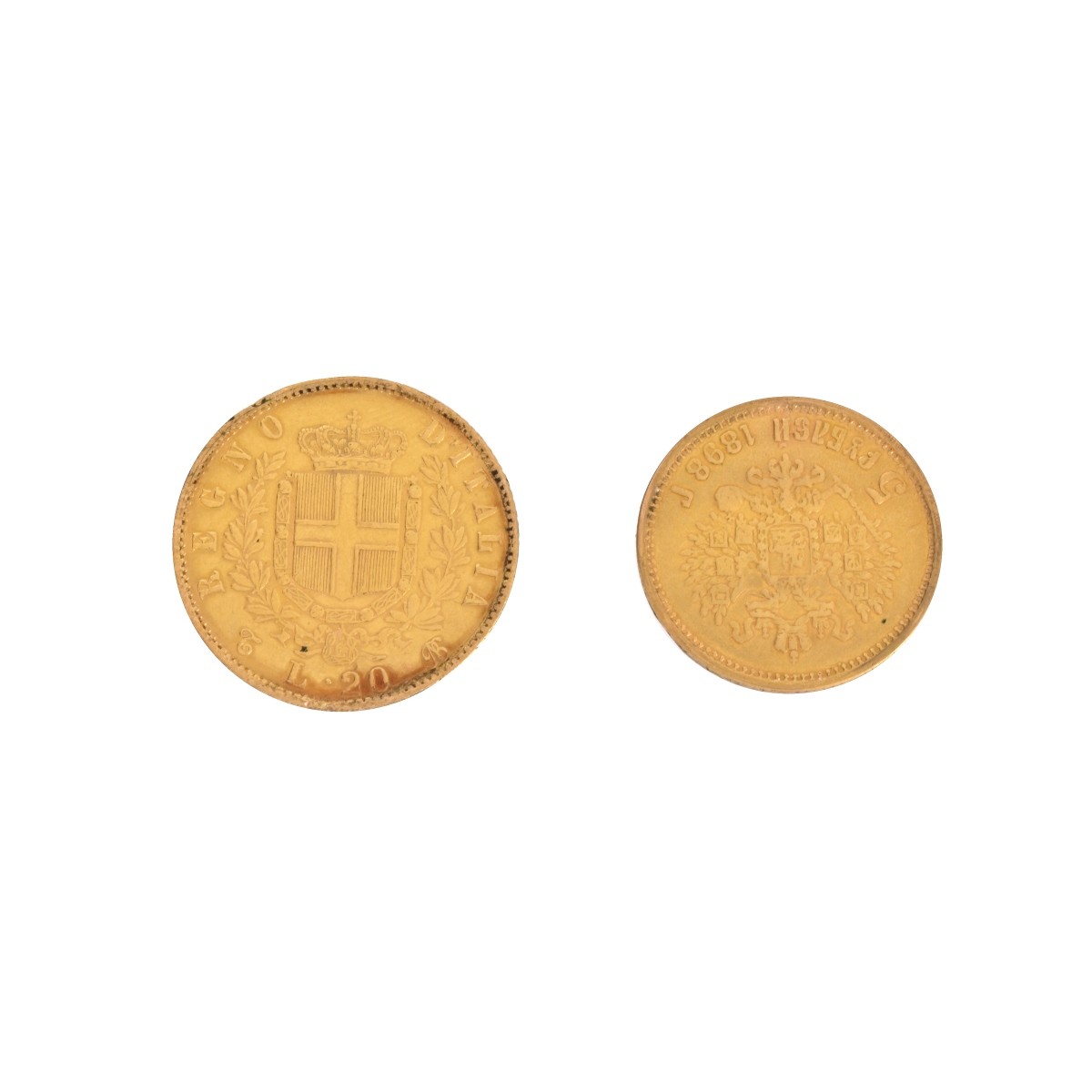 Two (2) Foreign Gold Coins