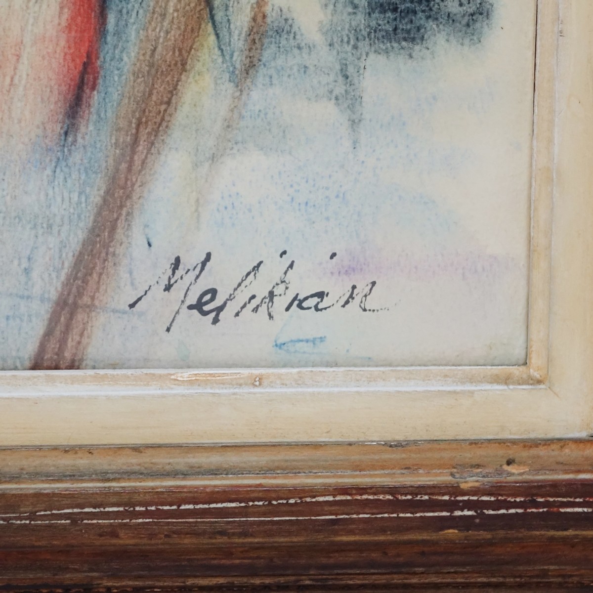 Mary Melikian (1927- ) Watercolor "Regatta"