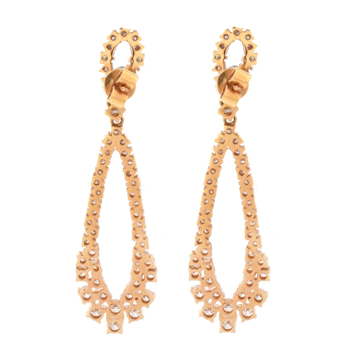 Diamond and 18K Earrings