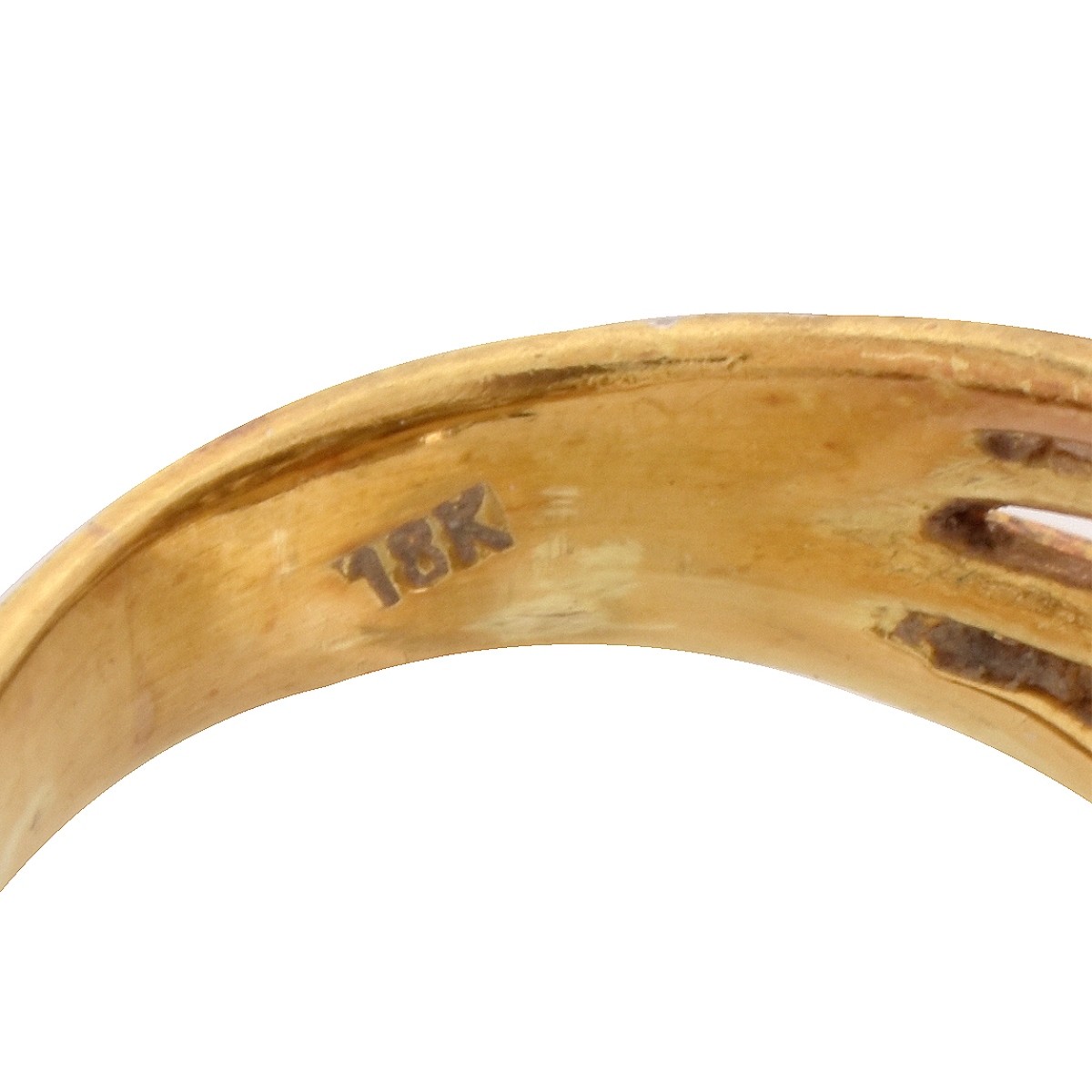 Diamond, Enamel and 18K Ring