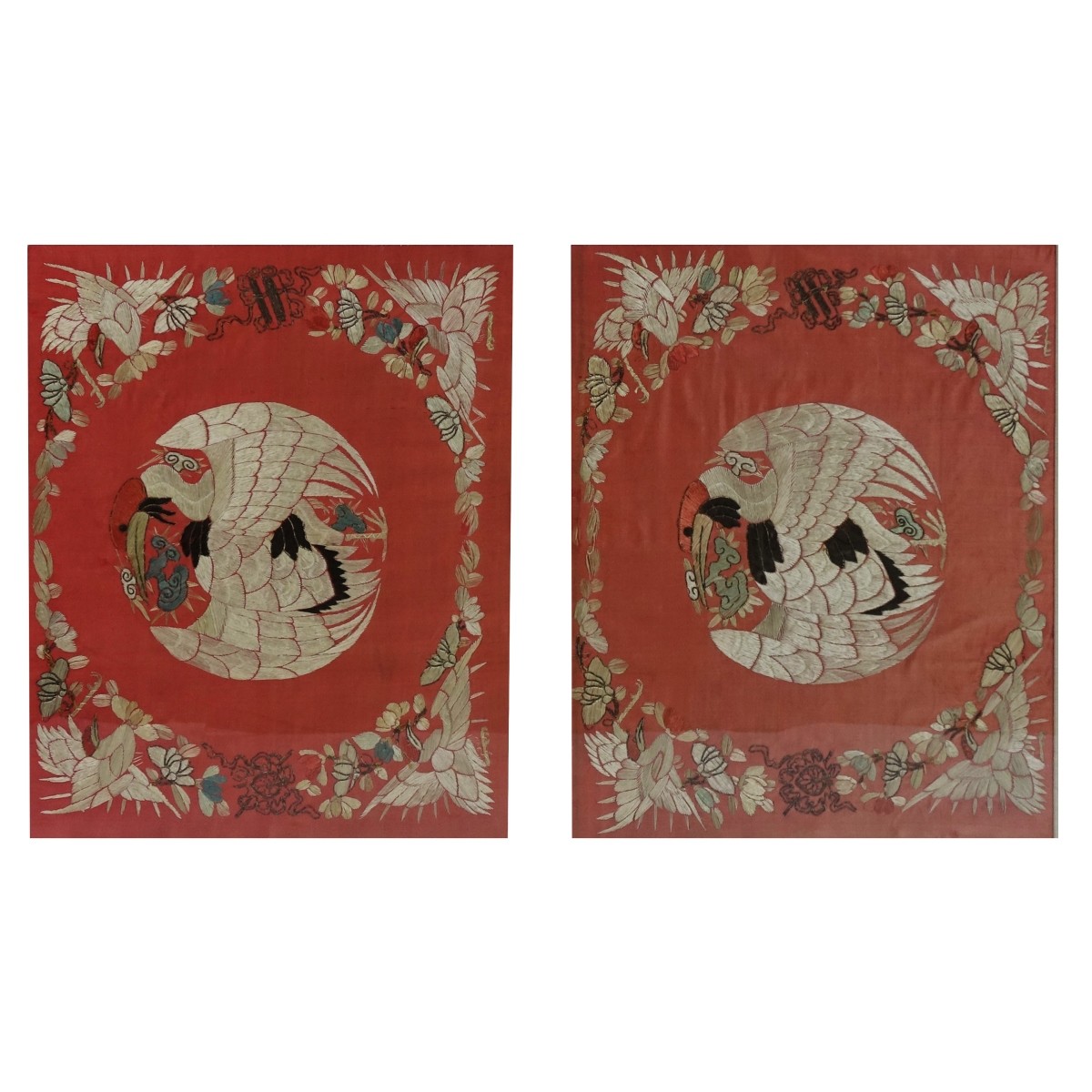 Chinese Silk Embroidered Panel