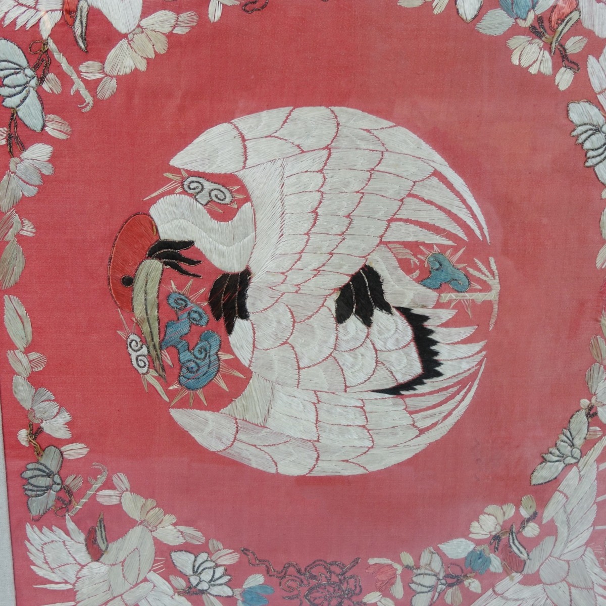 Chinese Silk Embroidered Panel