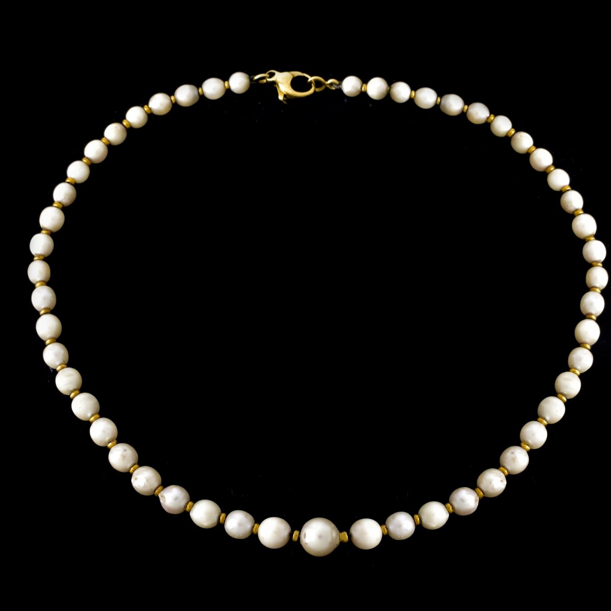 Vintage Pearl and 14K Necklace